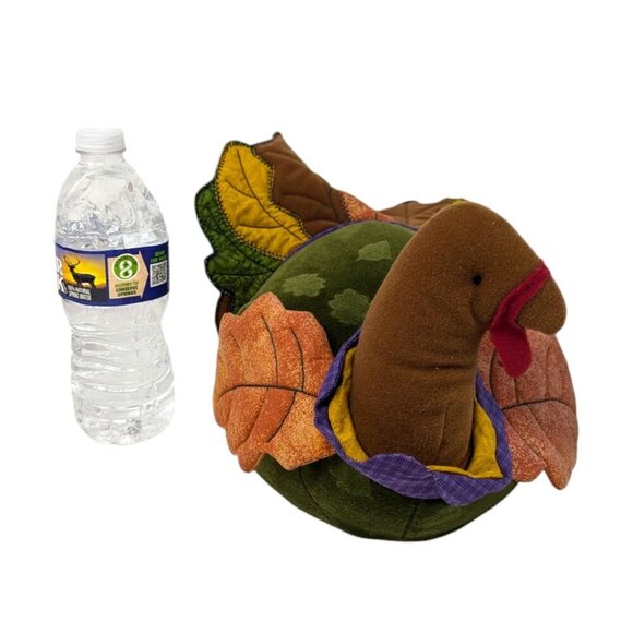 VTG Hallmark Turkey Plush Stuffed Animal Thanksgiving Table Decor Centerpiece - Picture 3 of 9